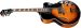 Ibanez AF75-BS jazz-kitara kulmasta kuvattuna.