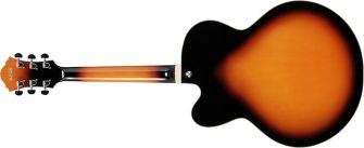 Ibanez AF75-BS jazz-kitara takaa.