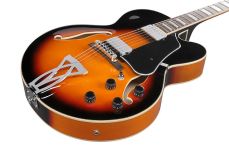 Ibanez AF75-BS Puoliakustinen jazz-kitara.