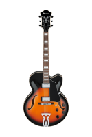 Ibanez AF75-BS Puoliakustinen jazz-kitara.