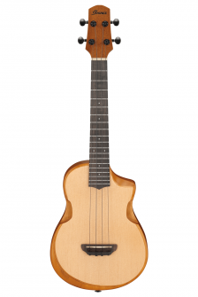 Ibanez AUT10-OPN tenoriukulele pussilla.