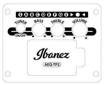 Ibanez AW247CE-OPN kitaran kontrollit.