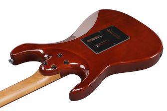 Ibanez AZ22S1F-VLS sähkökitaran runko takaa.