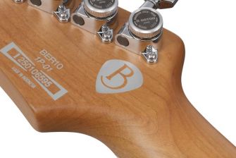 Ibanez BER10 kitaran lukkovirittimet ja Bernth-logo.
