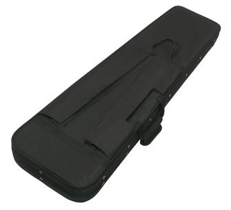 Ibanez F30SR-BK kevyt bassokotelo hihnat piilotettuna.