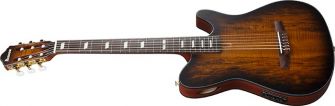 Ibanez FRH20SMN-TCL kitara kulmasta kuvattuna.
