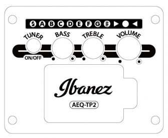 Ibanez GA11CE-BK kitaran kontrollit.