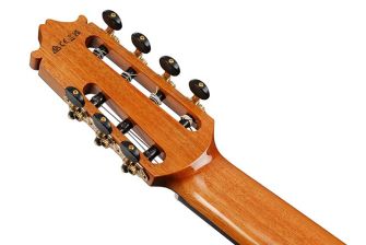 Ibanez GA3007CE-NT 7-kielinen klassinen kitara, lapa takaa.