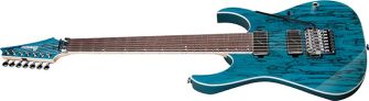 Ibanez HZK1 Hazuki Signature kitara kulmasta kuvattuna.