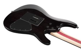 Ibanez JIVA10L-DSB vasenkätisen kitaran runko takaa.