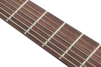 Ibanez K7YANG Korn Head -kitaran ruusupuuotelauta.
