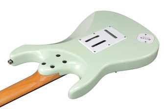 Ibanez LM10-MGR Luca Mantovanelli kitaran runko takaa.
