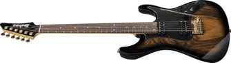 Ibanez Premium AZ41P1EW-NGT kitara kulmasta kuvattuna.