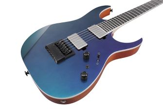 Ibanez Prestige RG5121RET-PRT kitaran kansi lähikuvassa.