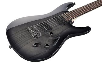Ibanez S6621AH-TGB kitaran kansi lähikuvassa.