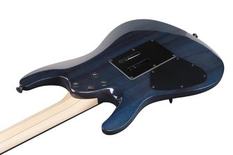Ibanez Prestige S6670SK-DUB sähkökitaran runko takaa.