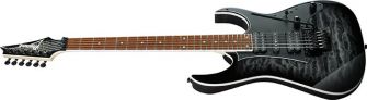Ibanez RG450QMB-TGB kitara kulmasta kuvattuna.