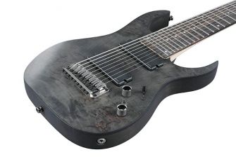 Ibanez RG9PB-TGF Premium -kitaran kansi lähikuvassa.