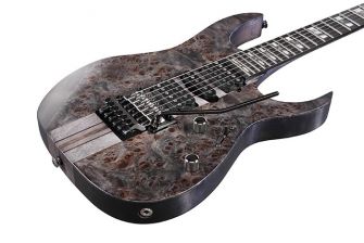 Ibanez RGT1270PB-DTF kitaran kansi lähikuvassa.