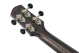 Ibanez UEW12E-BIF ukulelen kaula takaa.
