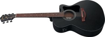Ibanez VC44CE-WK kitara kulmasta kuvattuna.