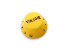 Ibanez Volume-potikan nuppi, keltainen.