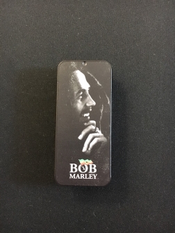 Bob Marley Silver Portrait Series Heavy plektrat tinalaatikossa