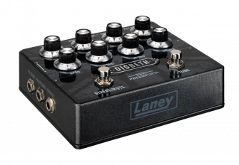 Laney Digbeth DB-PRE -bassoetuaste vasemmalta.