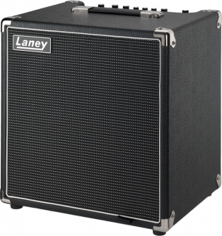 Laney Digbeth Foundry DBF50 bassovahvistin vasemmalta.