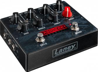 Laney Ironheart Loudpedal vasemmalta.