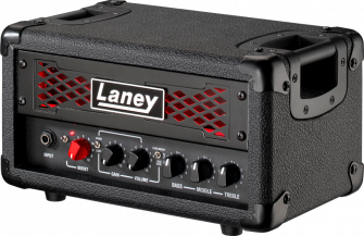 Laney Ironheart IRF-LEADTOP -kitaranuppi kulmasta.