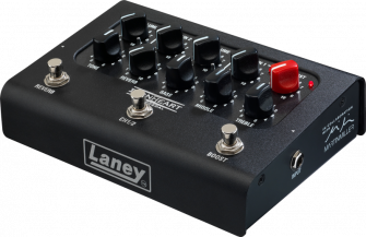 Laney Ironheart Loudpedal oikeasta kulmasta.