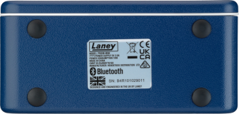 Laney Prism Mini BL -kitaravahvistin alapuolelta.