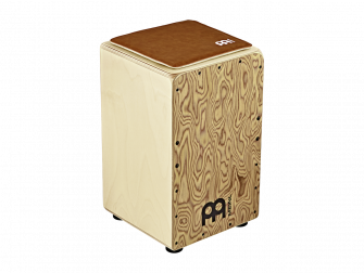 Meinl Cajon pehmuste Vintage Brown cajonin päällä.