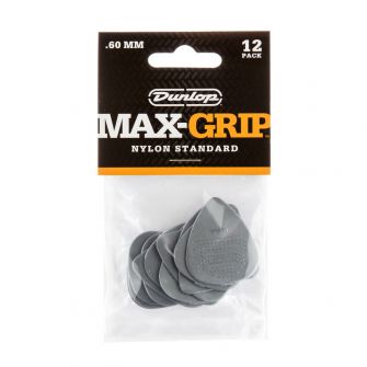 Max-Grip Nylon Standard -plektrat 0,60mm, 12kpl.