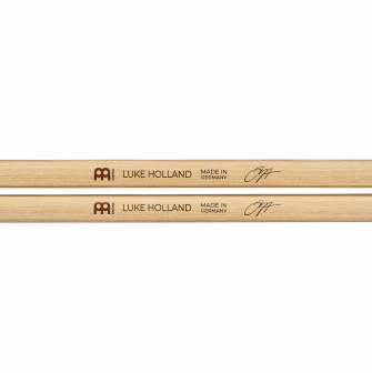 Meinl Luke Holland rumpukapuloiden logot.