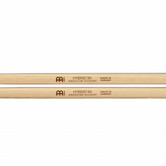 Meinl 9A Hybrid Hickory rumpukapuloiden logot.