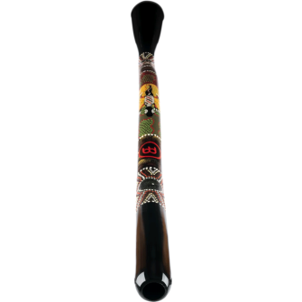 Meinl Percussion Synthetic S-shaped Didgeridoo kulmasta kuvattuna.