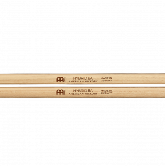 Meinl 8A Hybrid Hickory rumpukapuloiden logot.