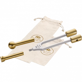 Meinl Sonic Energy Grounding Therapy Venus ääniraudan tuotepakkauksen sisältö.