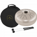 Meinl Steel Tongue Drum G molli, Pearl Grey koko paketti.