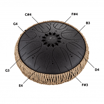 B-molli Medium Oktaavi-kielirumpu nuotit.