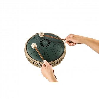 F#-molli Medium Oktaavi-kielirumpu malletit.