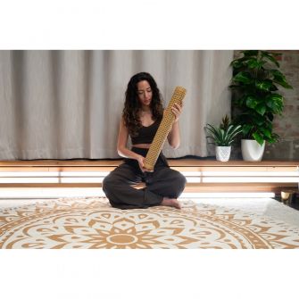 Meinl Sonic Energy suuri synteettinen sadeputki soitettavana.