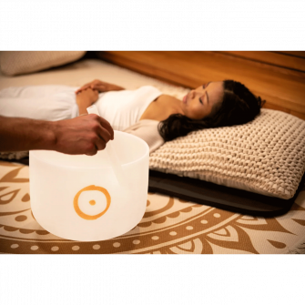 Meinl Sonic Energy Planetary kristalliäänimalja, Sun ääniterapiassa.