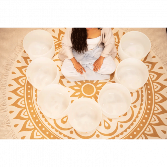 Meinl Sonic Energy Planetary kristalliäänimaljasetti soitettavana.