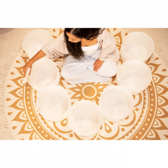 Meinl Sonic Energy Planetary kristalliäänimaljasetti soitettavana.