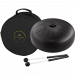 Meinl Sonic Energy Steel kielirumpu pussin ja malletin kanssa.