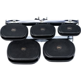 Meinl synteettinen Temple Block Set TMSTB kulmasta kuvattuna.