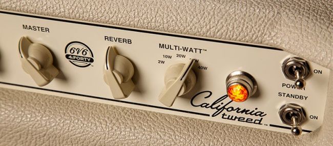 California Tweed -vahvistimen Multi-Watt -kytkimen eri teholuokat kuulostavat ja tuntuvat keskenään erilaisilta.